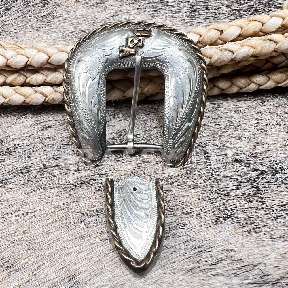 Diablo Al Beres Vintage Silver Ranger Buckle Set